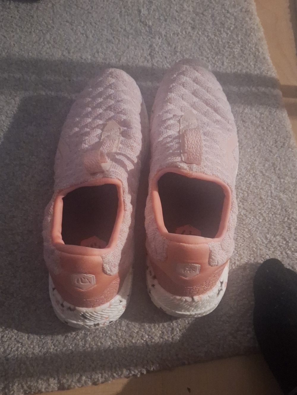 Asics Women’s Pink  Peach Athletic Slip-On Sneakers Run Small